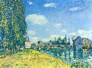 Alfred Sisley Brucke von Moret im Sommer oil